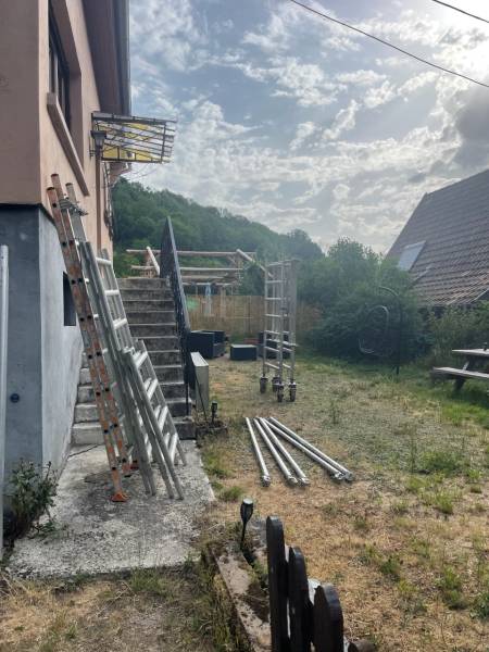 Remplacement de vitrages cassés en hauteur dans le secteur de Villé proche de Sélestat